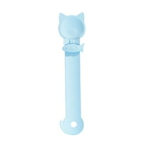 Herrnalise Cat Strip Feeder, Cat Strip Squeeze Spoon, Cat Claw Shaped Cat Food Can Spoon, Multifunctional Lickable Wet Cat Treat Dispenser for Cat Liquid Snack Cat Feeding Food Storage(Blue)