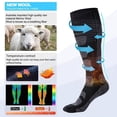 thumbnail image 2 of 3 pair VisBeaut Wool Ski Socks, Thermal Long Socks For Snowboard, Snow, Winter, Hunting, 2 of 5