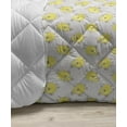 thumbnail image 3 of Grey and Yellow Down Alternative Comforter, Geometric Retro 60s 70s Home Inspired Rounds Squares Image, Microfiber Quilt for All Season, 5 Sizes, Charcoal Grey Marigold, by Ambesonne, 3 of 3