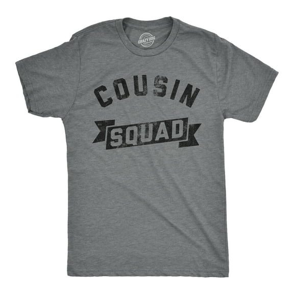 Mens Funny T Shirts Cousin Squad Family Reunion Novelty Tee for Men Graphic Tees