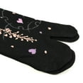 thumbnail image 3 of Wrapables® Tabi Flip-Flop Socks (Set of 3), Romantic Floral, Pink Black, Blue, 3 of 4