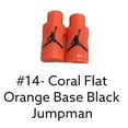 thumbnail image 3 of Jordan Nike Logo Air Jordan VI Lace Locks Coral Flat / Salmon Black Jumpman- Laces Shoelace Locks Rope Buckle Metal Spring Buckles Lanyard, 3 of 5
