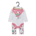 thumbnail image 2 of Character Infant Baby Holiday Take Me Home, Bib, Long-Sleeve Bodysuit, and Pants Outfit Set, 3-Piece Sizes Newborn-12 Months, 2 of 12