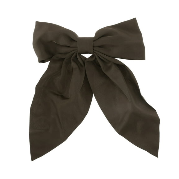 Unique Bargains 1 Pc Christmas Hair Clips Bow Hairdo Clip for Christmas 7.48"x5.51" Brown