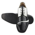 thumbnail image 2 of LIBERTYZENO Mens Double Tone Classic Dress Shoes For Adult Male, 2 of 7