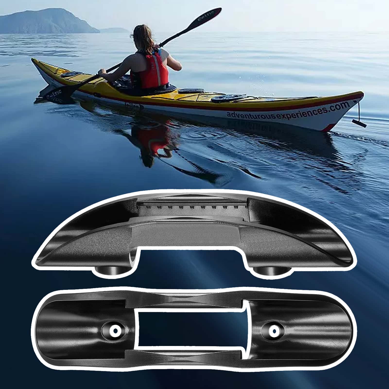 Buy Younar Kayak Paddle Clip with Hardware Universal Kayak Paddle