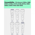 thumbnail image 2 of Tête de Remplacement Series 5 52S Compatible avec Rasoir Électrique, Tête de Remplacement S5 Humide et Sèche avec Grille et Coupeur 51, 2 of 5