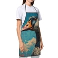 thumbnail image 3 of Bingfone Blue Watercolor Duck for Tie-up Apron, Unisex Waterproof and Stain-Resistant Bib Apron for Kitchen Garden Painting, 3 of 7