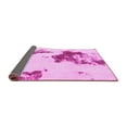 thumbnail image 2 of Ahgly Company Indoor Square Abstract Pink Modern Area Rugs, 4' Square, 2 of 4