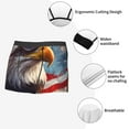 thumbnail image 3 of Kdxio Men's Boxer Briefs with Bald Eagle Pilot Print - Comfortable and Breathable Underwear for Everyday Wear, 3 of 5