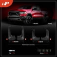 thumbnail image 3 of A-Premium Splash Guards Mud Flaps Mudflaps Replacement for BMW F25 Series X3 2011-2016 without Running Board Only Front and Rear 4-PC Set, 3 of 9