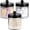 Black-3Pcs, variant on Bathroom Organizers and Storage - 2Pack Qtip Holders Bathroom Canister Apothecary Jars for Cotton Swabs, Rounds, Balls, Qtips,Makeup Sponges, Flossers,Bath Salts - Bronze