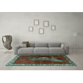 thumbnail image 3 of Ahgly Company Indoor Rectangle Animal Light Blue Traditional Area Rugs, 7' x 10', 3 of 4