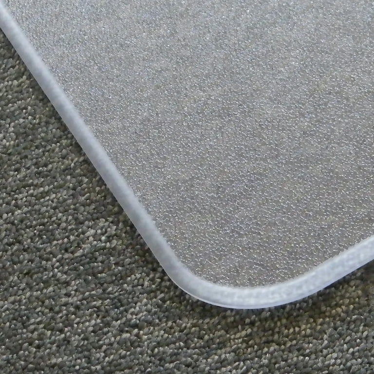 Copedvic Office Chair Mat for Carpeted Floors, 36 inch Round 3.0mm Thick, Floor Mats with Studs for Low and Medium Pile Carpets for Under Chairs, Clear