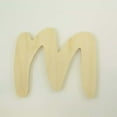 thumbnail image 1 of Package of 1, 10 Inch X 1" Thickness Baltic Birch Wood Letter "M" in The Waltograph Font | Thick for Art & Children Craft Project, Made in USA, 1 of 1