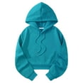 thumbnail image 5 of Hoodie Women Y2K Cropped Zip Up Hoodie Festival Women's Casual Short Hooded Sweatshirt With Pockets Drawstring Pullover For Spring Summer Fall Everyday Wear, 5 of 5