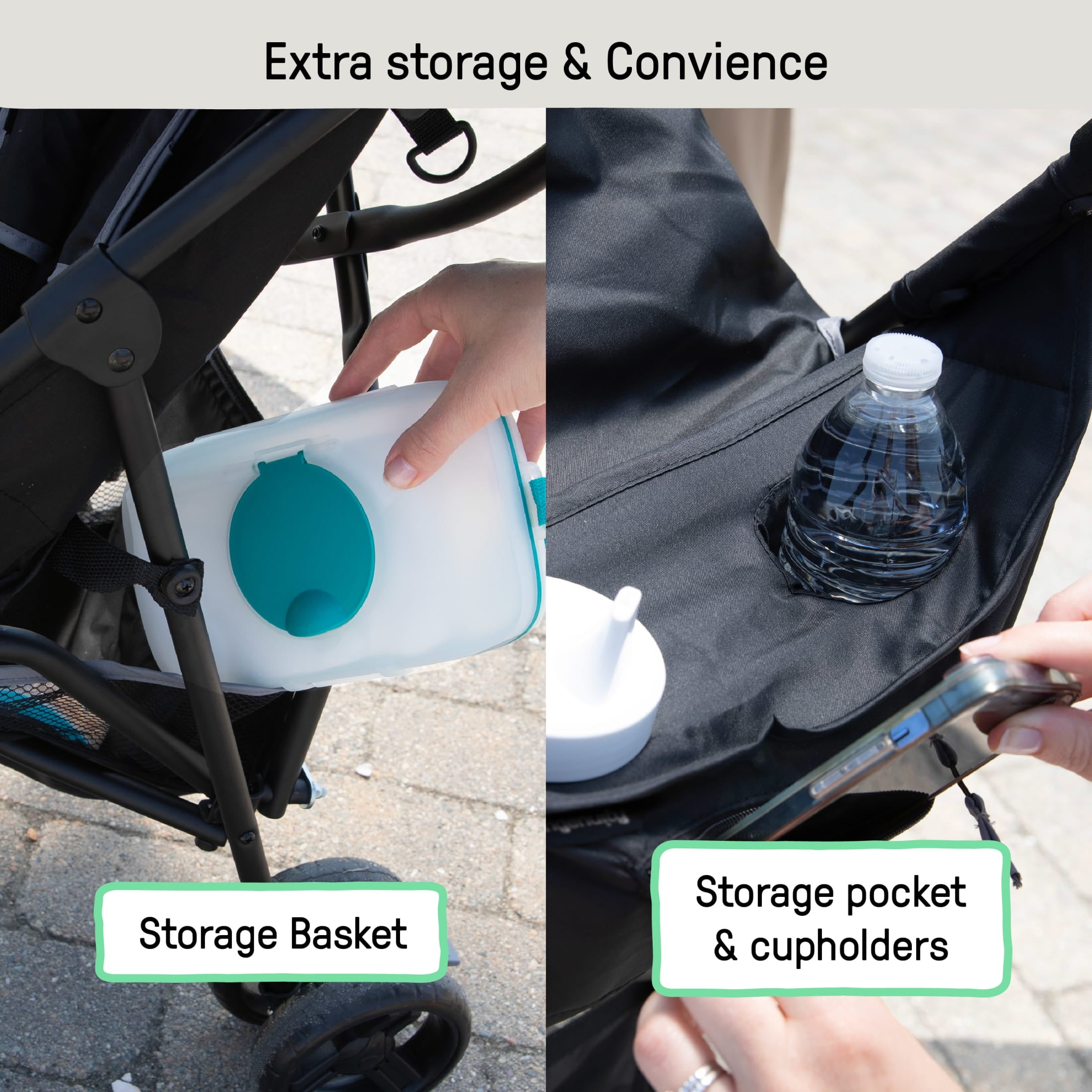 Ingenuity 3Dmini Lightweight Umbrella Convenience Stroller, Gray