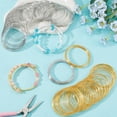 thumbnail image 4 of 200 Loops Memory Wire Bracelet Bulk Jewelry Memory Wire Cuff Bangle Gold Silver Steel Beading Wires, 4 of 6