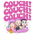 thumbnail image 2 of Womens KPop Demon Hunters Cute Friendship Couch Time T Shirt, 2 of 5