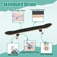 thumbnail image 4 of 31'' Complete Skateboard 7 Layer Canadian Maple Double Kick Deck Skateboards Hippie psychedelic nostalgic retro 60s groovy print Vintage Skate Board for Beginner Adult Gifts, 4 of 5