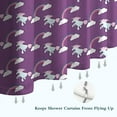 thumbnail image 6 of Purple Cartoon Unicorn Rainbow Shower Curtain 36"x72" ,Bathroom Decorative Shower Curtains Set with 12 Hooks,Modern Waterproof Washable Shower Curtain, 6 of 6