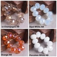 thumbnail image 7 of U8MO 10pcs 14mm(14x10mm) Rondelle AB Plated Faceted Cut Crystal Glass Loose Beads-Random Mixed, 7 of 7