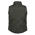 thumbnail image 3 of Aunavey Women's Stand Collar Lightweight Gilet Padded Quilted Zip Vest, 3 of 6