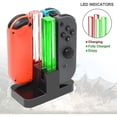 thumbnail image 1 of Cargador de controlador de Nintendo Switch 4, indicador Led, estación de carga para Nintendo Switch, accesorios Oled Nintendoswitch Ns, 1 of 2