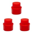 thumbnail image 2 of 3 Pack Red Press-Type Soda Bottle Stoppers, Reusable Carbonation Preserving Sealing Caps for Carbonated Beverage Bottles, Leakproof & Food-Grade Silicone Bottle Covers, Dishwasher Safe, 2 of 5