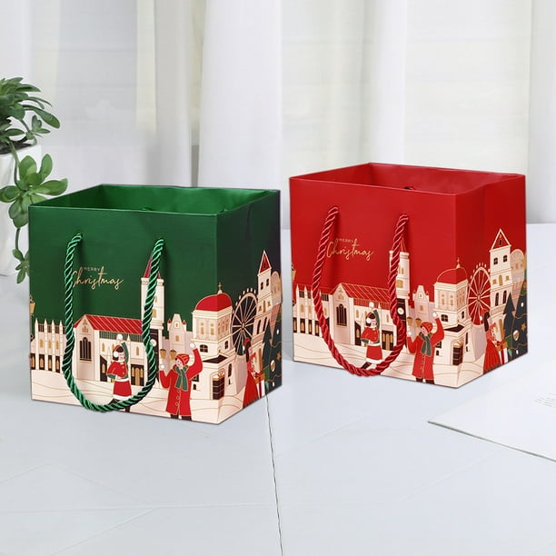 Bolsas de regalo de Navidad - 2 piezas Bolsas de regalo Bolsas de Navidad, Bolsas de mano navideñas, Bolsas de regalo navideñas a granel, Bolsas de regalo de Navidad