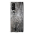 thumbnail image 1 of DistinctInk Clear Shockproof Hybrid Case for Galaxy S20 / S20 5G (6.2" Screen) - TPU Bumper, Acrylic Back, Tempered Glass Screen Protector - Grey Weathered Wood Grain Print - Printed Wood Grain Image, 1 of 2