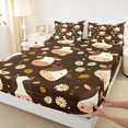 thumbnail image 3 of Homewish Kawaii Cow 4pcs Bed Sheets for Children Boys Girls,Flower Farmhouse Animal King Sheets,Chic Floral Daisy Super Cozy Sheet Set,Lightweight Room Decor, 3 of 7