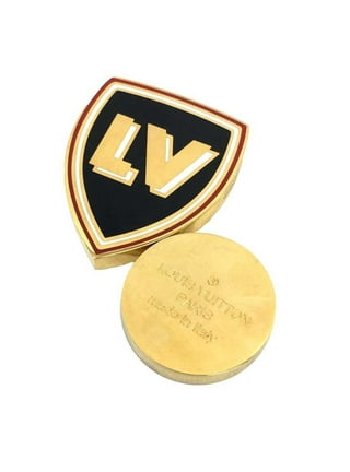 LOUIS VUITTON Pin badge Vuitton cup LV logo Brooch Metal Gold x