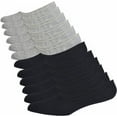 thumbnail image 2 of Mens Truly No Show Socks With Non Slip Grips,Women Cotton Low Cut Socks for Loafer Sneakers Boat Shoes, 2 of 5
