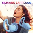 thumbnail image 2 of Deportes acuáticos Tapones para los oídos de silicona Aislamiento acústico Anti ruido Tapones para los oídos para dormir (Azul) FLhrweasw  Nuevo, 2 of 9