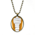 thumbnail image 1 of Egypte Cercueil illustration Modèle Collier Chaîne vintage Perle Pendentif Bijoux collection, 1 of 3