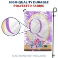 thumbnail image 4 of America Forever Spring Monogram Garden Flag Letter Q 12.5 x 18 inches Double Sided Vertical Outdoor, Yard, Lawn, Beautiful Floral Design, White Flower, Summer Floral Garden Flag, 4 of 5
