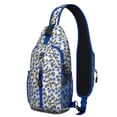 thumbnail image 1 of Romantic Rose and Peony Pattern Sling Backpack, Lightweight Durable Crossbody Daypack, Adjustable Strap, Multiple Compartments for Students, Office, Travel, 1 of 5