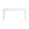 thumbnail image 2 of Hustle 72W x 30D Computer Desk with Metal Legs in White - Engineered Wood, 2 of 7