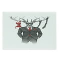 thumbnail image 1 of Hipster Cutting Board, Funny Image of Womanizer Deer in Suit with Lingerie on Antler, Decorative Tempered Glass Cutting and Serving Board, in 3 Sizes, by Ambesonne, 1 of 2