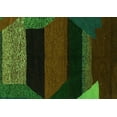 thumbnail image 1 of Ahgly Company Indoor Rectangle Abstract Green Modern Area Rugs, 2' x 3', 1 of 4