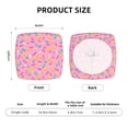 thumbnail image 5 of Goofa Pink Donut Printed Couch Cushion Covers,Soft and Durable Throw Pillow Case , Floral Sofa Magic Sofa Stretch Cushion Couch Covers Washable, 5 of 9