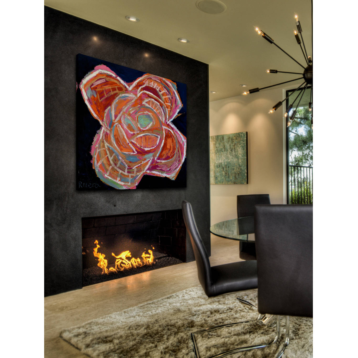 Marmont Hill "Colorful Magnolia II" by Michelle Rivera Painting Print on Wrapped Canvas
