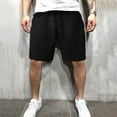 thumbnail image 2 of adviicd Denim Shorts Mens Sweat Shorts 7" Above Knee Workout Gym Shorts Shorts with Pockets Cotton Shorts Men, 2 of 5