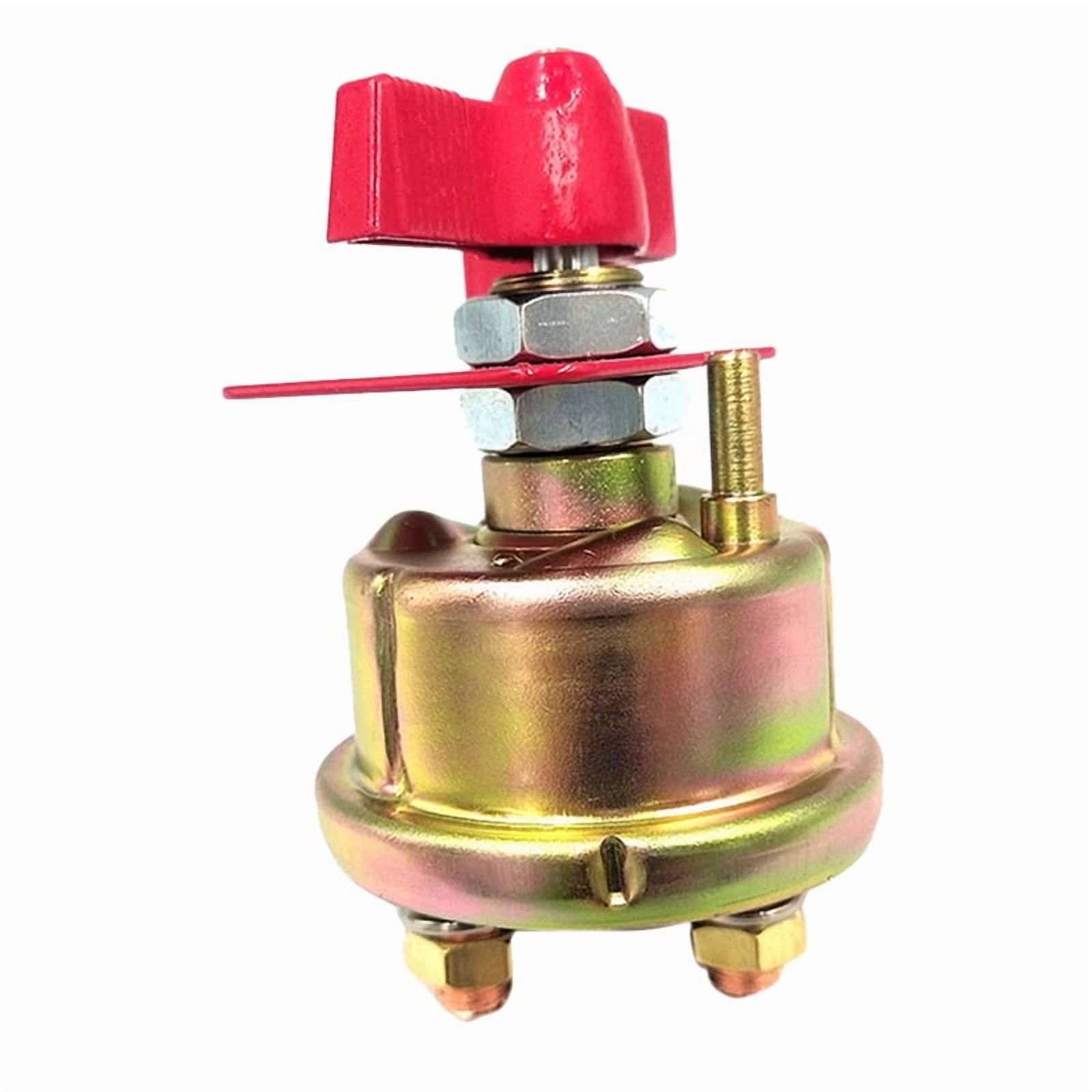 2X Universal Forklift Excavator-Marine Battery Disconnect Switch with Lock Bracket Power Cut Off Battery Switch Metal