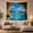 Sea Cave View, variant on Sunny Beach Cove With Blue Ocean, Peaceful Coastal Art for Beach Lovers, Coastal Home Decor, Housewarming Gift, Tapestry Wall Hanging for Bedroom and Living Room