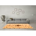 thumbnail image 3 of Ahgly Company Indoor Rectangle Abstract Orange Modern Area Rugs, 2' x 4', 3 of 4