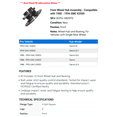thumbnail image 2 of Front Wheel Hub Assembly - Compatible with 1988 - 1994 GMC K3500 1989 1990 1991 1992 1993, 2 of 2