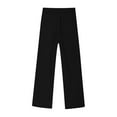 thumbnail image 5 of MKOSPLRT Chino Pants for Kid 7-16 Years Elastic Waist Straight Wide Leg Pants Solid Lounge Trousers Casual Pull On Pants with Pocket, 5 of 7