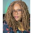 thumbnail image 3 of LUXLUXE Tierra Curly 19 in Long 4x4 Hand Tied Lace Braid Braided Wig, Beauty Heat Resistant Fiber,, 3 of 13